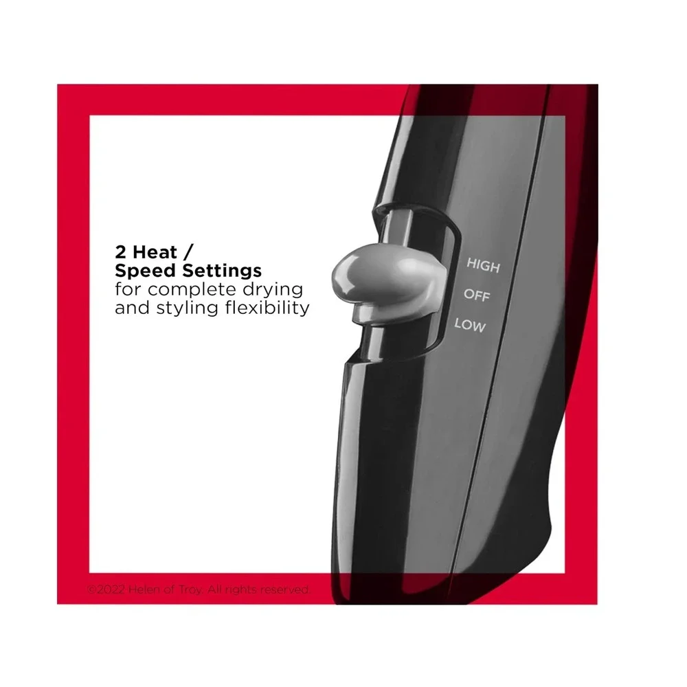 Revlon‎ Compact Hair Dryer | 1875W Lightweight Design, Perfect for Travel, Black